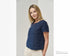 Image 3 of Loose linen top with short sleeves and rounded neckline Kate from Baltic Linen