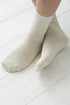 Image 7 of Long linen socks are composed of natural cotton and linen from Baltic Linen