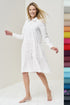 Image 8 of Long sleeves linen dress, handmade with front buttons Magi from Baltic Linen