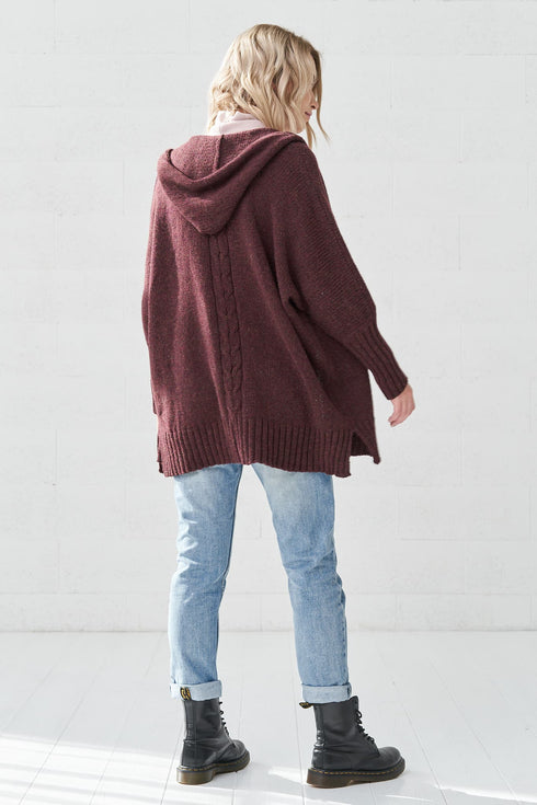 Image 4 of Merino wool sweater with long sleeves and a zipper Alice from Baltic Linen