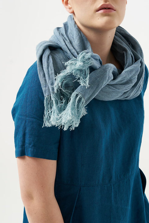 Image 23 of Washed linen scarf natural linen scarf is soft and lightweight from Baltic Linen
