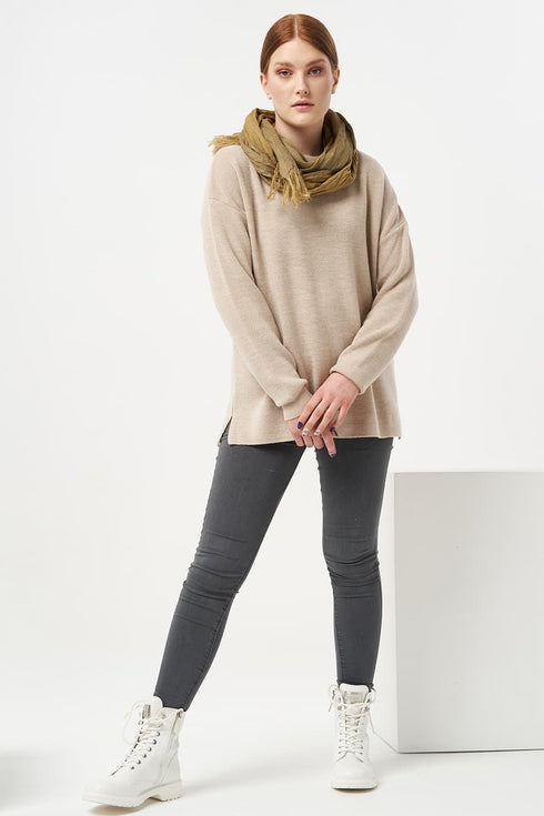 Image 17 of Natural linen scarf made for comfort and cold weather from Baltic Linen