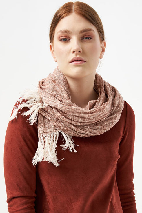 Image 4 of Natural linen scarf made for comfort and cold weather from Baltic Linen