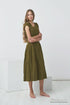 Image 4 of Pure linen dress with a hidden zip on the side and side pockets Jura from Baltic Linen