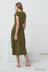 Image 6 of Pure linen dress with a hidden zip on the side and side pockets Jura from Baltic Linen