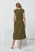 Image 7 of Pure linen dress with a hidden zip on the side and side pockets Jura from Baltic Linen