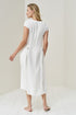 Image 11 of Pure linen dress with a hidden zip on the side and side pockets Jura from Baltic Linen