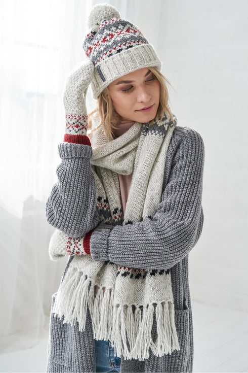 Image 11 of Pure wool bobble hat made to be comfortable and warm for chilly days from Baltic Linen