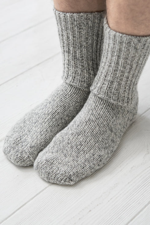 Image 6 of Pure wool socks features a comfortable and soft fit design from Baltic Linen
