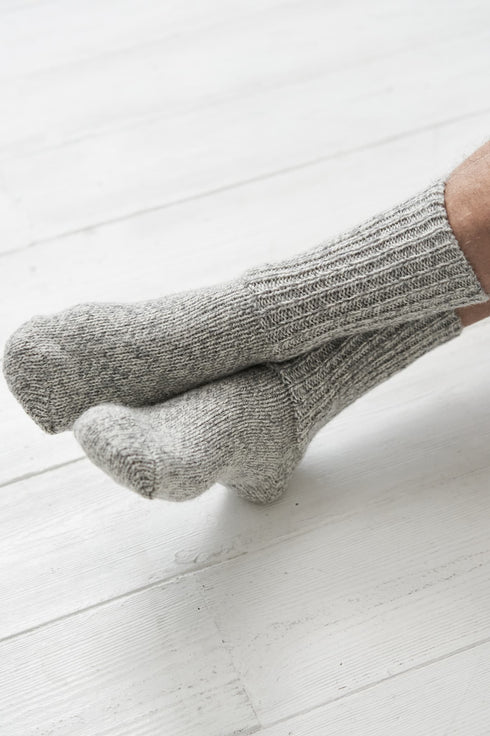 Image 7 of Pure wool socks features a comfortable and soft fit design from Baltic Linen