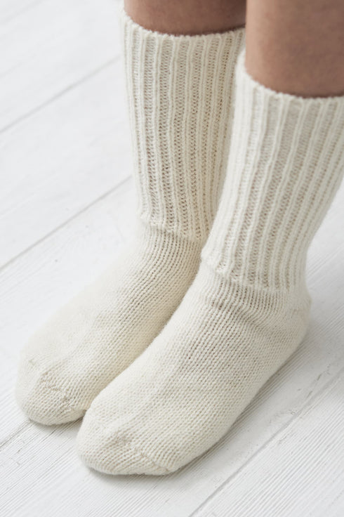 Image 3 of Pure wool socks features a comfortable and soft fit design from Baltic Linen