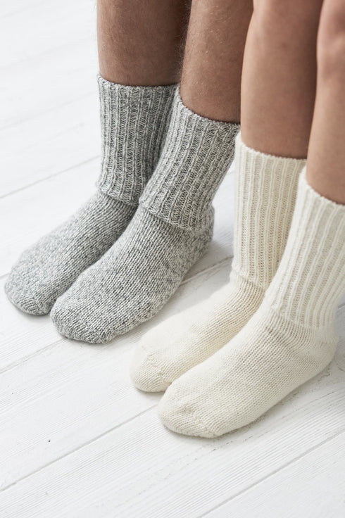 Image 5 of Pure wool socks features a comfortable and soft fit design from Baltic Linen