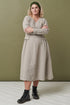Image 9 of Autumn linen dress with hidden side zip and hidden pockets Jurate from Baltic Linen