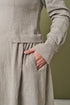 Image 11 of Autumn linen dress with hidden side zip and hidden pockets Jurate from Baltic Linen