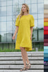 Image 12 of Pure linen dress features bubble sleeves & half length sleeves Madre from Baltic Linen