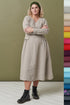 Image 14 of Washed linen dress comes with side pockets and long sleeves Jurate from Baltic Linen