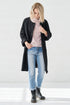 Image 2 of Modern wool coat with long sleeves and pockets Ernestina from Baltic Linen