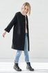 Image 4 of Modern wool coat with long sleeves and pockets Ernestina from Baltic Linen