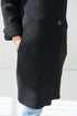 Image 7 of Modern wool coat with long sleeves and pockets Ernestina from Baltic Linen