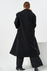 Image 7 of Cozy wool coat with a flap front is a modern classic style Polina from Baltic Linen
