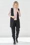 Image 2 of Warm wool vest features no sleeves design and two deep pockets Lora from Baltic Linen