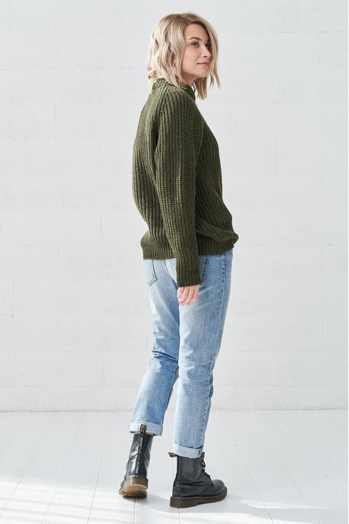 Image 12 of Terakota sweater warm and comfortable with long sleeves Alexander from Baltic Linen