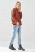Image 1 of Terakota sweater warm and comfortable with long sleeves Alexander from Baltic Linen