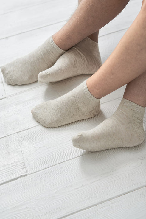 Image 5 of Short linen socks designed to be soft and comfortable from Baltic Linen