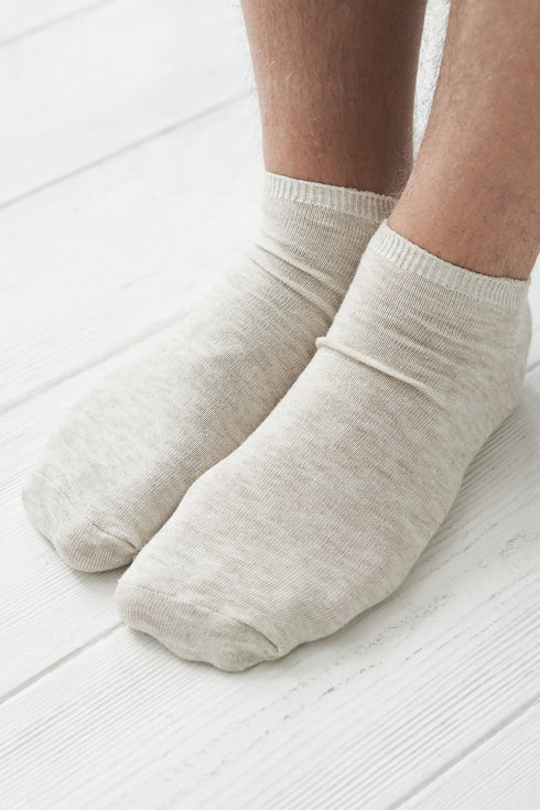 Image 6 of Short linen socks designed to be soft and comfortable from Baltic Linen