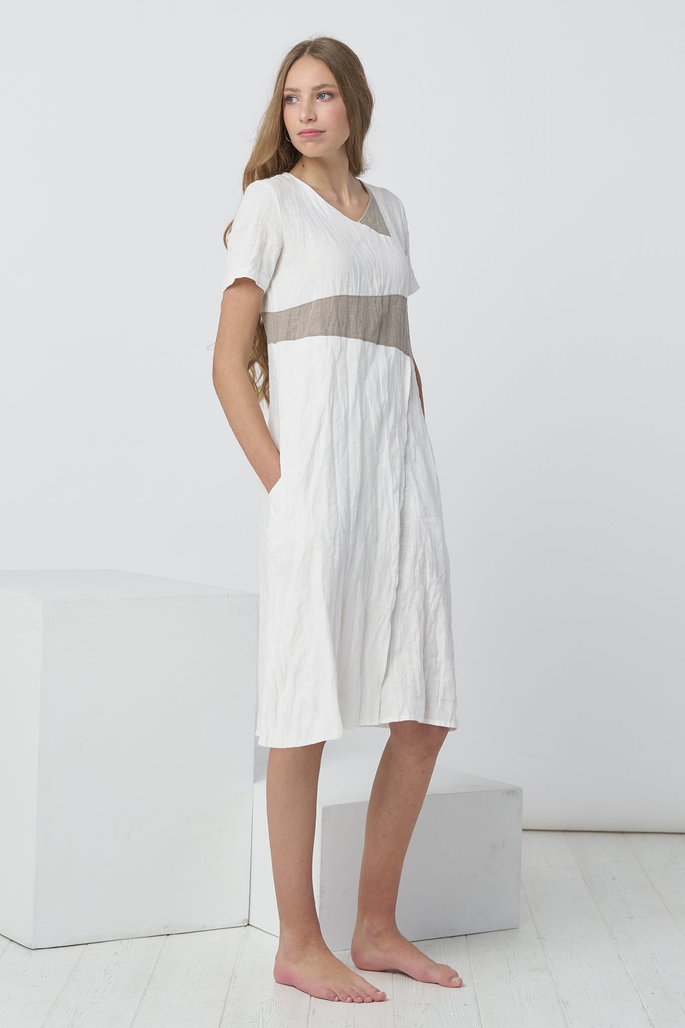 Minimalist linen dress Jore BalticLinen Minimalist linen dress Jore BalticLinen