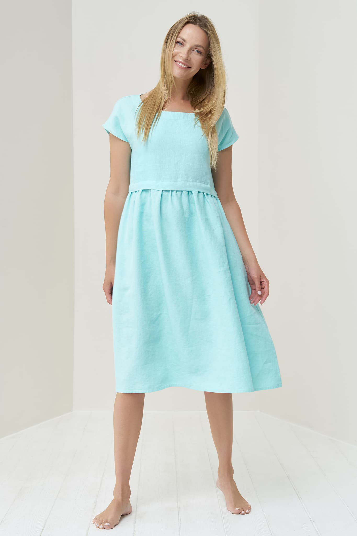 Summer linen dress Molly BalticLinen Summer linen dress Molly BalticLinen